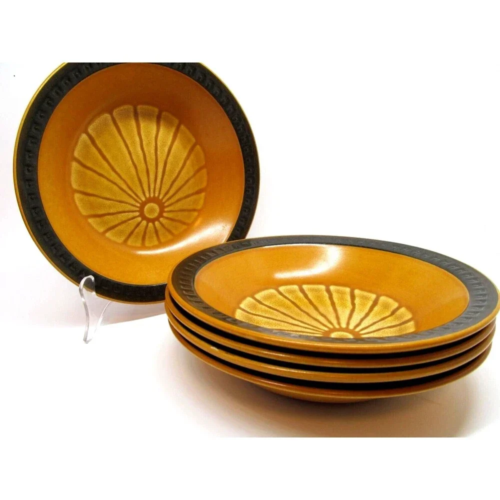 Haruta Empress Suzuka Brown Soup Bowls 7.5